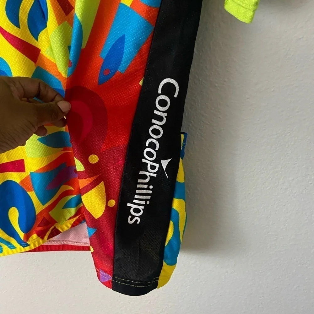 Louis Garneau Cycling Jersey Vibrant Abstract Sporty Outdoors Unisex L-M, XXL-F